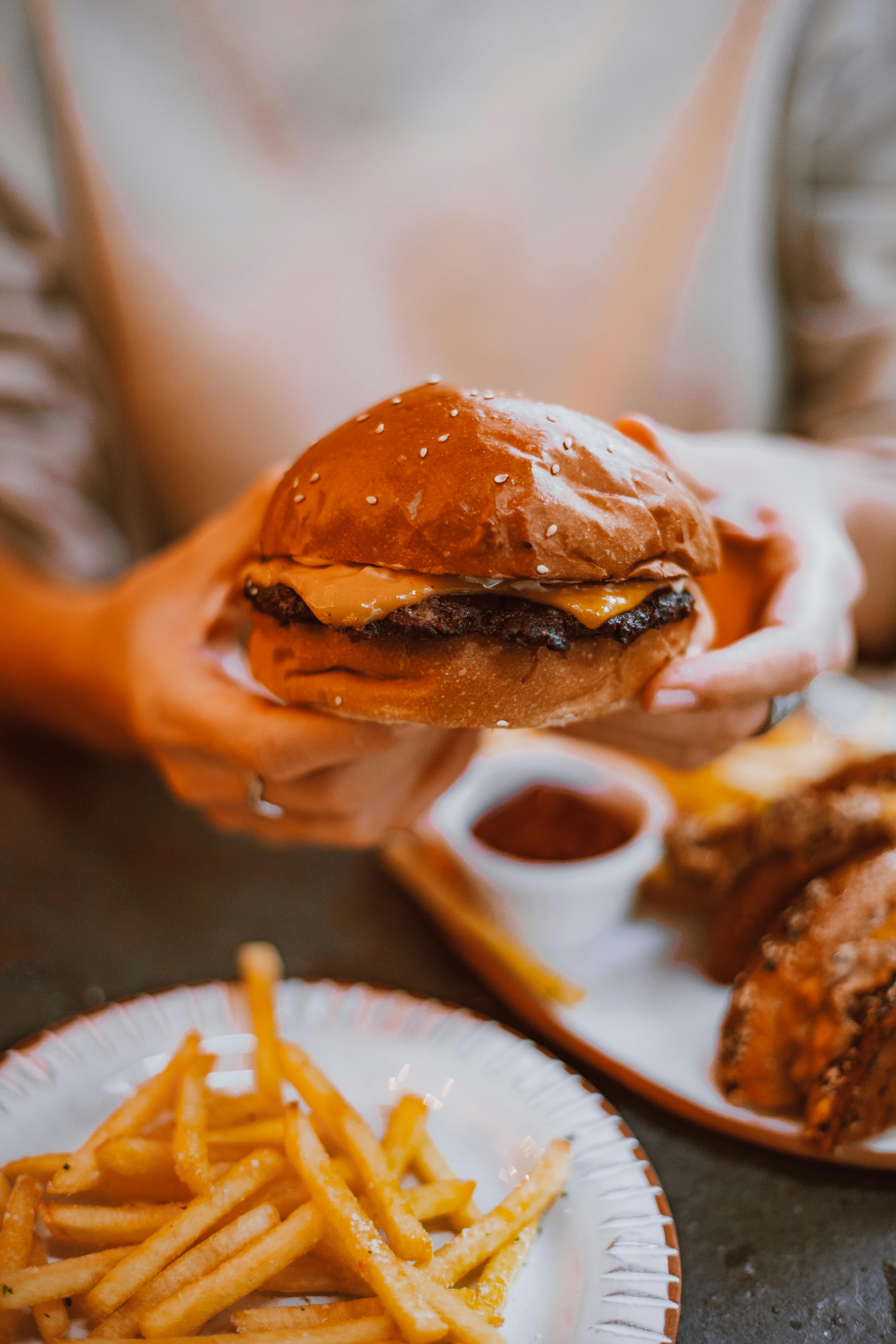 Burger with Fries Calories